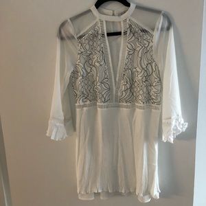 Beautiful white mini dress